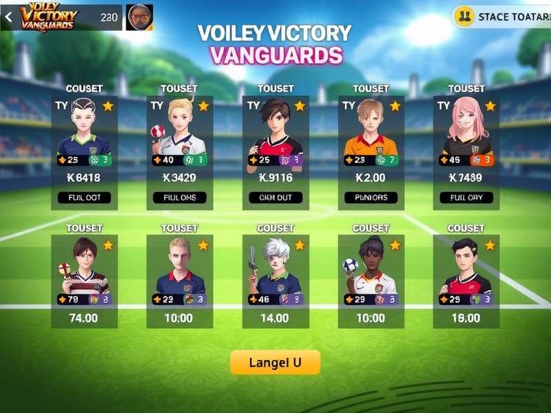 Volley Victory Vanguards character customization